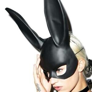 NWT Black Bunny Darko Costume Mask